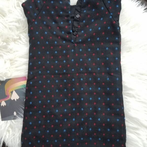 NWOT Gap Kids Black Winter Dress Diamond Pattern Girl 5T - Picture 2 of 5